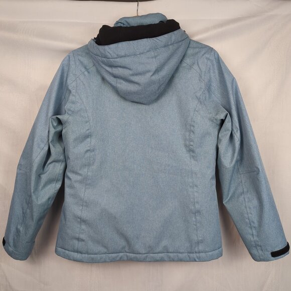 Little Donkey Andy Blue Ski Jacket with Removable Hood - Picture 9 of 10